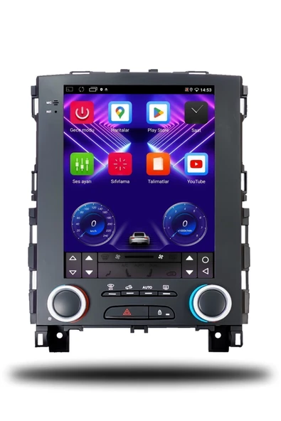 OSKODI Renault Megane 4 Tesla 2017-2023 Uyumlu Android Multimedya Carplay 4gb Ram 64gb Hafıza - 2