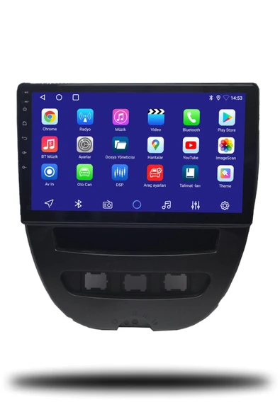 OSKODI Citroen C1 2007-2013 Uyumlu Android Multimedya + CarPlay + 4GB RAM + 64GB Hafıza - Resim 2