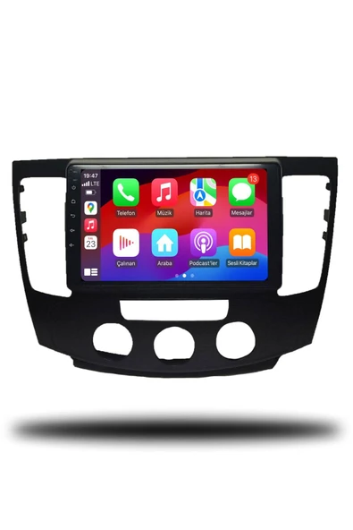 OSKODI Hyundai Sonata 2009-2012 Uyumlu Android Multimedya Manuel Klima + CarPlay + 4GB RAM + 64GB Hafıza - Resim 3