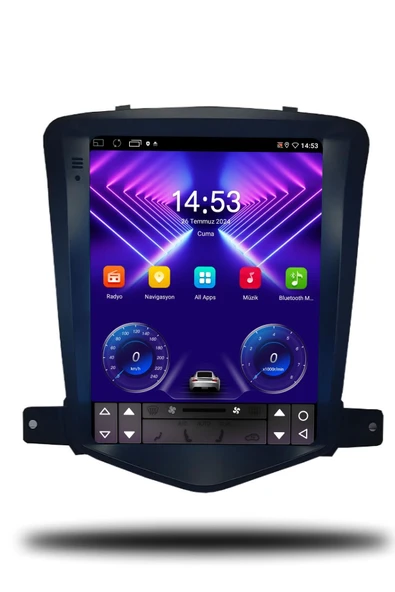 OSKODI Chevrolet Cruze Tesla 2007-2012 Uyumlu Andorid Multimedya + CarPlay + 4GB RAM + 64GB Hafıza ürün görseli