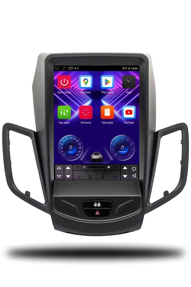 OSKODI Ford Fiesta Tesla 2009-2012 Uyumlu Android Multimedya + CarPlay + 4GB RAM + 64GB Hafıza - Resim 2