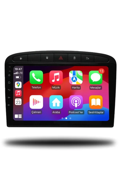 OSKODI Peugeot 308 2007-2013 Uyumlu Android Multimedya + CarPlay + 4GB RAM + 64GB Hafıza - 3