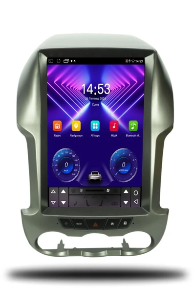 OSKODI Ford Ranger Tesla 2012-2015 Uyumlu Android Multimedya + CarPlay + 4GB RAM + 64GB Hafıza - 1