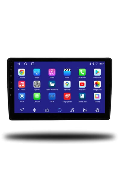 OSKODI Auris 2007-2012 Uyumlu Android Multimedya + CarPlay + 4GB RAM + 64GB Hafıza - 2