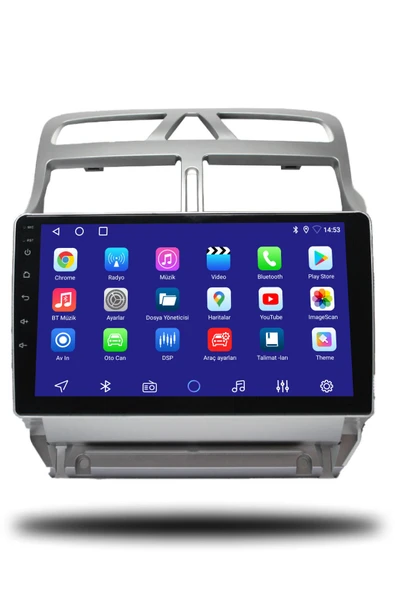 OSKODI Peugeot 307 2001-2008 Uyumlu Android Multimedya + CarPlay + 4GB RAM + 64GB Hafıza - Resim 2