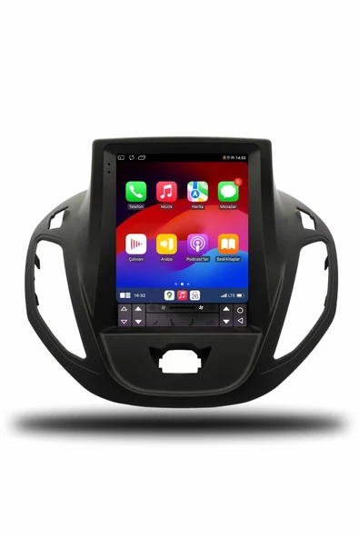 OSKODI Ford Courier Tesla 2014-2022 Uyumlu Android Multimedya + CarPlay + 4GB RAM + 64GB Hafıza - 3