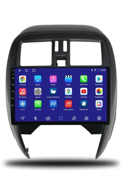 OSKODI Nissan Micra 2014-2018 Uyumlu Android Multimedya + CarPlay + 4GB RAM + 64GB Hafıza - Resim 2