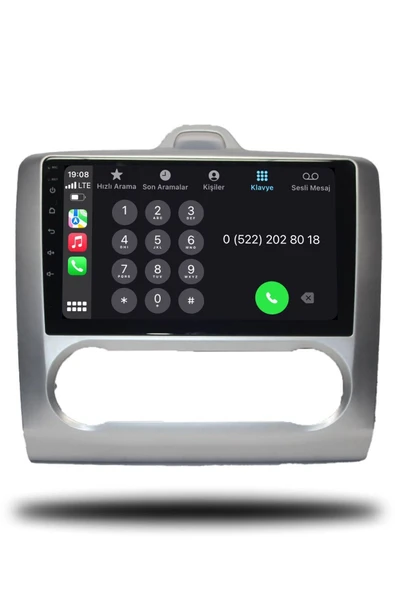 OSKODI Ford Focus 2 2007-2011 Uyumlu  Dijital Klima  Android Multimedya + CarPlay + 4GB RAM + 64GB Hafıza - Resim 4