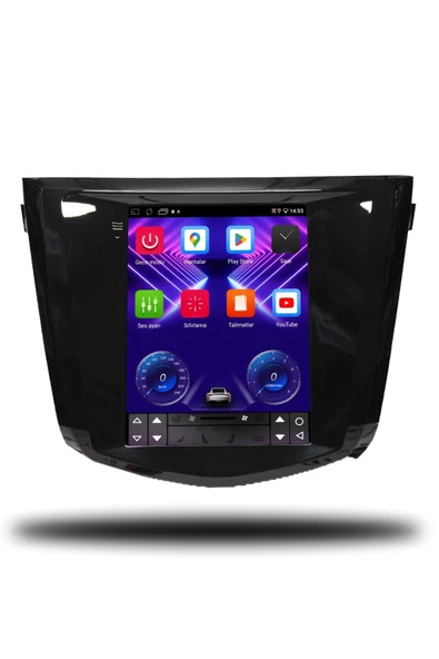 OSKODI Nissan Qashqai Tesla 2014-2021 Uyumlu Android Multimedya + CarPlay + 4GB RAM + 64GB Hafıza - Resim 2