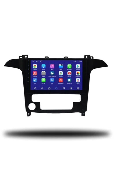 OSKODI Ford S-Max 2006-2014 Uyumlu Android Multimedya + CarPlay + Dijital Klima 4GB RAM + 64GB Hafıza - Resim 2