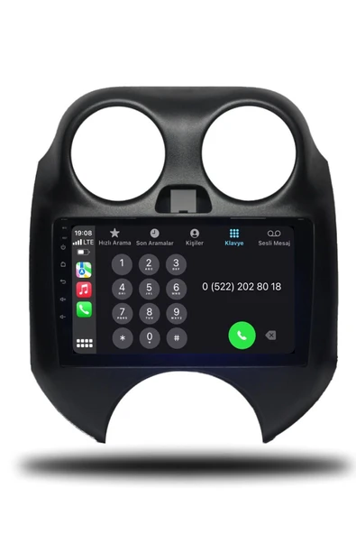 OSKODI Nissan Micra 2011-2013 Uyumlu Android Multimedya + CarPlay + 4GB RAM + 64GB Hafıza - Resim 4