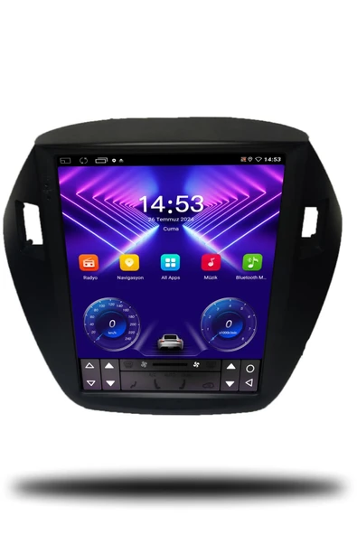 OSKODI Hyundai ix35 Tesla 2010-2015 Uyumlu Android Multimedya + CarPlay + 4GB RAM + 64GB Hafıza