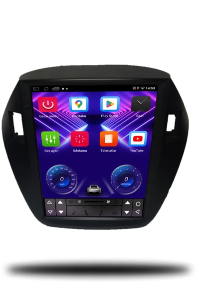 OSKODI Hyundai ix35 Tesla 2010-2015 Uyumlu Android Multimedya + CarPlay + 4GB RAM + 64GB Hafıza - 2