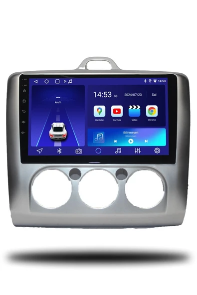 OSKODI Ford Focus 2 2007-2011  Manuel Klima Uyumlu Android Multimedya + CarPlay + 4GB RAM + 64GB Hafıza ürün görseli