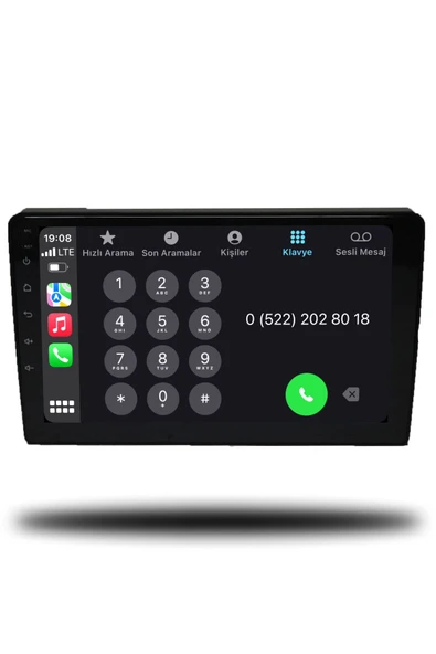 OSKODI Peugeot Partner 2012-2018 Uyumlu Android Multimedya + CarPlay + 4GB RAM + 64GB Hafıza - Resim 4