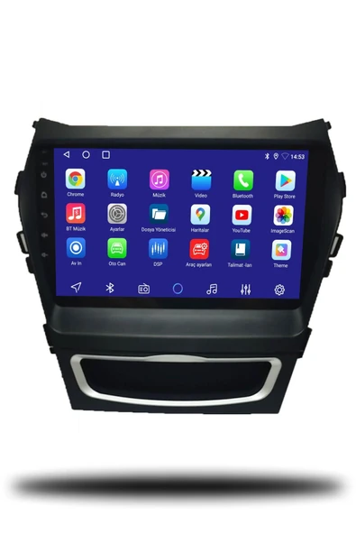 OSKODI Hyundai Santa FE IX45 2012-2016 Uyumlu Android Multimedya + CarPlay + 4GB RAM + 64GB Hafıza - Resim 2