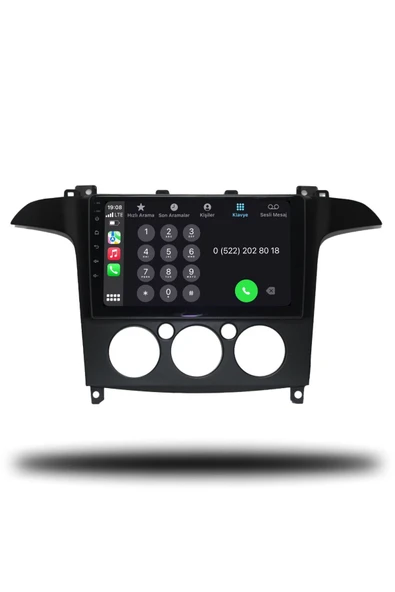 OSKODI Ford S-Max 2006-2014 Uyumlu Android Multimedya + CarPlay + Manuel Klima 4GB RAM + 64GB Hafıza - Resim 4