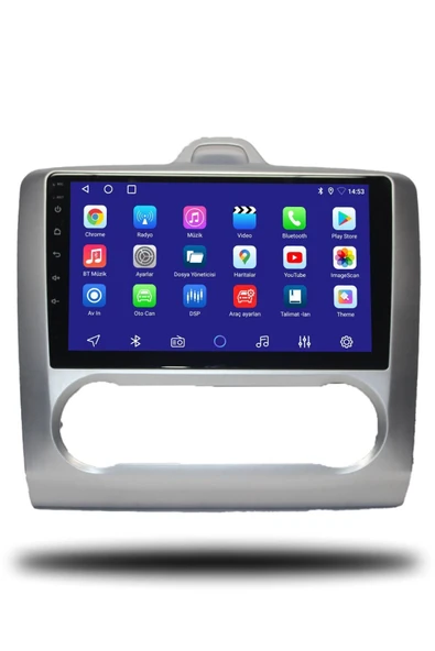 OSKODI Ford Focus 2 2007-2011 Uyumlu  Dijital Klima  Android Multimedya + CarPlay + 4GB RAM + 64GB Hafıza - Resim 2