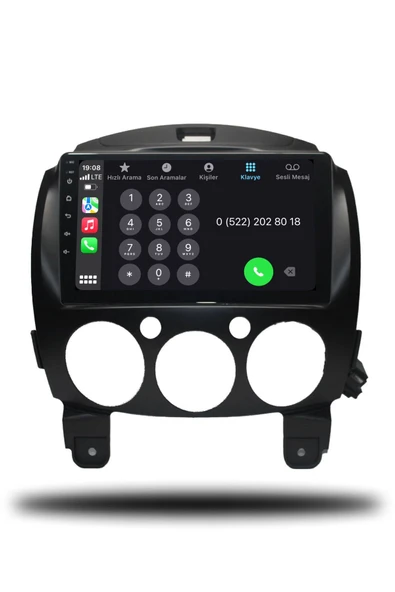 OSKODI Mazda 2 2009-2013 Uyumlu Android Multimedya + CarPlay + 4GB RAM + 64GB Hafıza - Resim 4