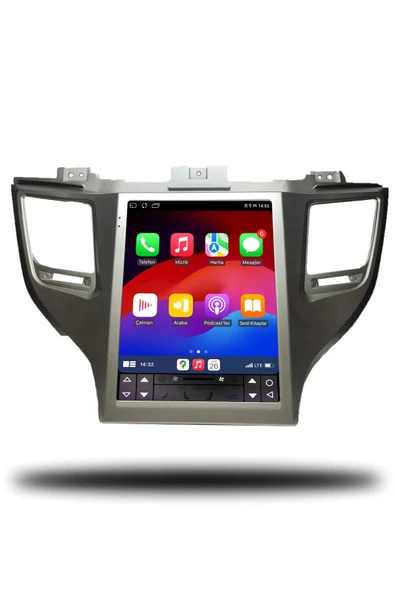 OSKODI Hyundai Tucson Tesla 2015-2018 Uyumlu Android Multimedya + CarPlay + 4GB RAM + 64GB Hafıza - Resim 3