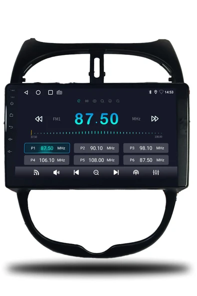 OSKODI Peugeot 206 1999-2011 Uyumlu Android Multimedya + CarPlay + 4GB RAM + 64GB Hafıza - Resim 5