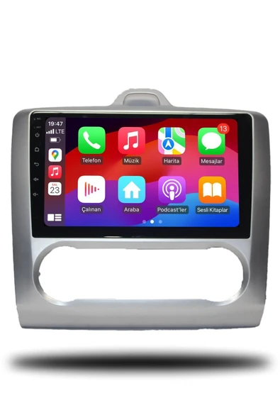 OSKODI Ford Focus 2 2007-2011 Uyumlu  Dijital Klima  Android Multimedya + CarPlay + 4GB RAM + 64GB Hafıza - Resim 3