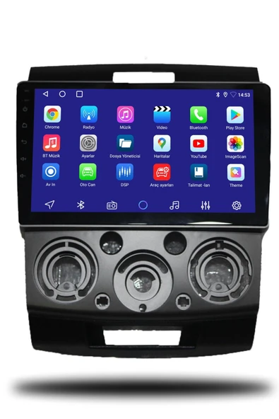 OSKODI Ford Ranger 2006-2011 Uyumlu Android Multimedya + CarPlay + 4GB RAM + 64GB Hafıza - 2