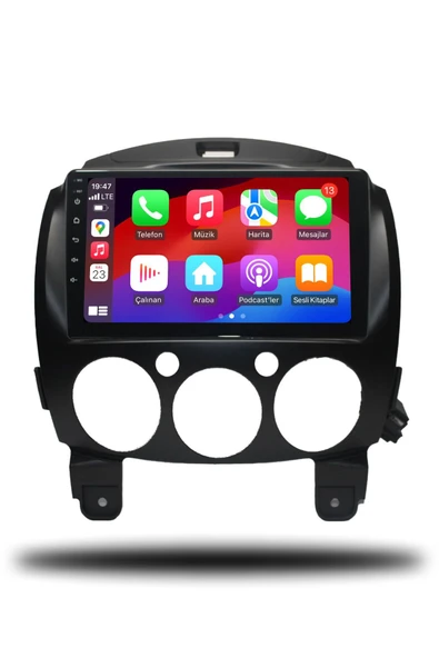 OSKODI Mazda 2 2009-2013 Uyumlu Android Multimedya + CarPlay + 4GB RAM + 64GB Hafıza - Resim 3