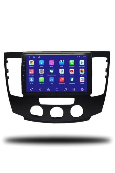 OSKODI Hyundai Sonata 2009-2012 Uyumlu Android Multimedya Manuel Klima + CarPlay + 4GB RAM + 64GB Hafıza - Resim 2