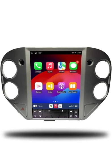 OSKODI Volkswagen Tiguan Tesla 2008-2016 Uyumlu Android Multimedya Carplay 4gb Ram 64gb Hafıza - Resim 3