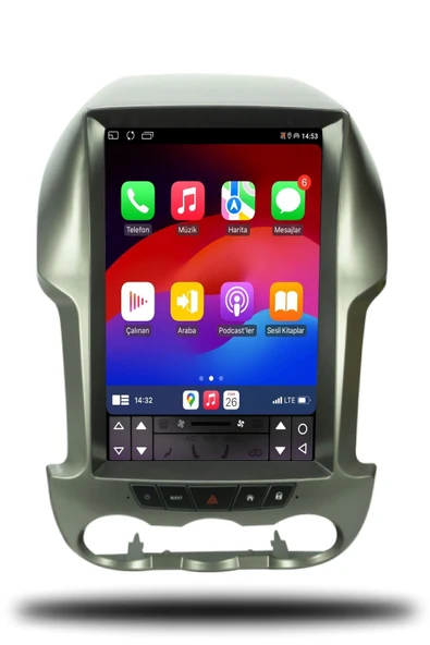 OSKODI Ford Ranger Tesla 2012-2015 Uyumlu Android Multimedya + CarPlay + 4GB RAM + 64GB Hafıza - 3