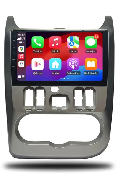 OSKODI Dacia Duster 2010-2013 Uyumlu Android Multimedya + CarPlay + 4GB RAM + 64GB Hafıza - Resim 2