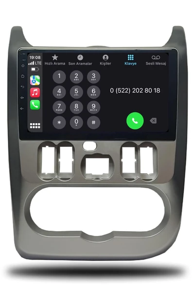 OSKODI Dacia Duster 2010-2013 Uyumlu Android Multimedya + CarPlay + 4GB RAM + 64GB Hafıza - Resim 3