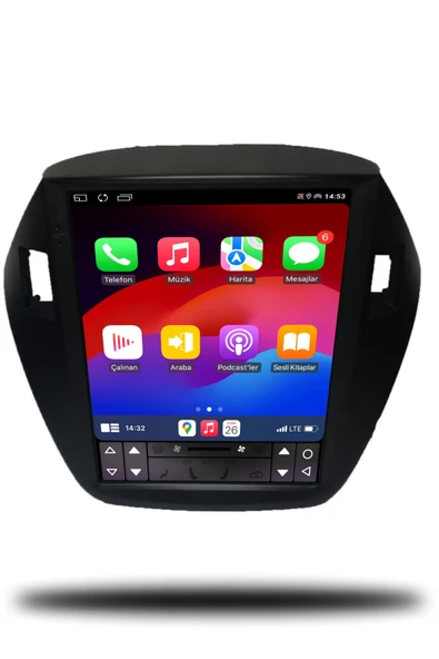 OSKODI Hyundai ix35 Tesla 2010-2015 Uyumlu Android Multimedya + CarPlay + 4GB RAM + 64GB Hafıza - 3