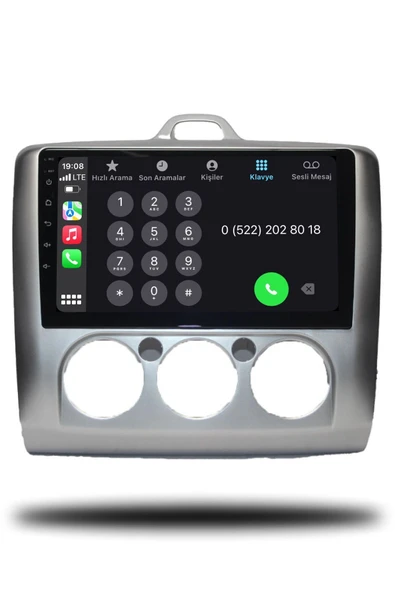 OSKODI Ford Focus 2 2007-2011  Manuel Klima Uyumlu Android Multimedya + CarPlay + 4GB RAM + 64GB Hafıza - Resim 4