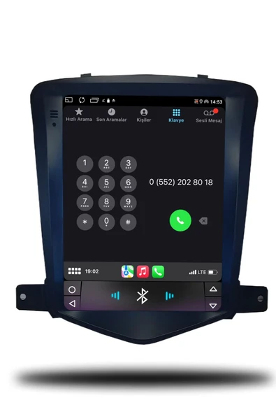 OSKODI Chevrolet Cruze Tesla 2007-2012 Uyumlu Andorid Multimedya + CarPlay + 4GB RAM + 64GB Hafıza - Resim 4