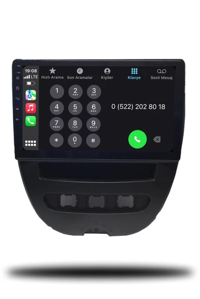 OSKODI Citroen C1 2007-2013 Uyumlu Android Multimedya + CarPlay + 4GB RAM + 64GB Hafıza - Resim 4