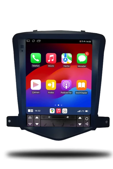 OSKODI Chevrolet Cruze Tesla 2007-2012 Uyumlu Andorid Multimedya + CarPlay + 4GB RAM + 64GB Hafıza - Resim 3