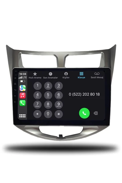 OSKODI Hyundai Accent Blue 2011-2019 Uyumlu Android Multimedya + CarPlay + 4GB RAM + 64GB Hafıza - Resim 4