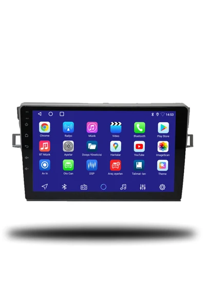 OSKODI Toyota Verso 2009-2017 Uyumlu Android Multimedya + CarPlay + 4GB RAM + 64GB Hafıza - Resim 2
