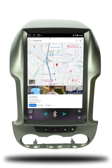 OSKODI Ford Ranger Tesla 2012-2015 Uyumlu Android Multimedya + CarPlay + 4GB RAM + 64GB Hafıza - 6