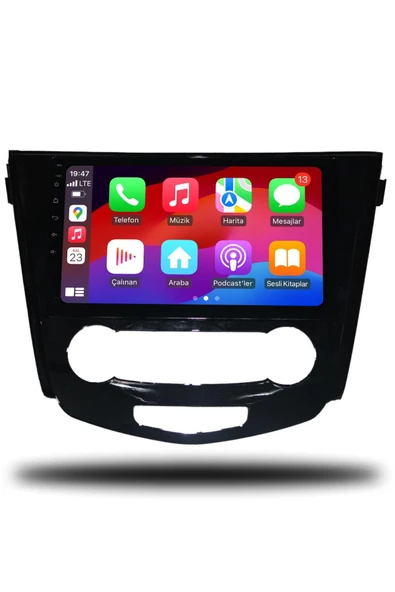 OSKODI Nissan X-Trail 2014-2021 Manuel Klima Uyumlu Android Multimedya + CarPlay + 4GB RAM + 64GB Hafıza - Resim 3