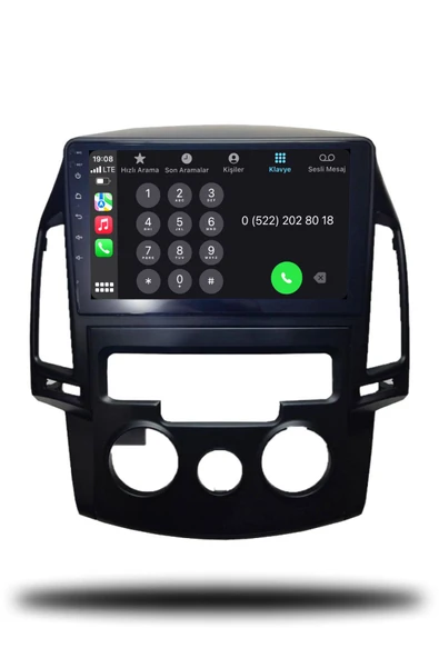 OSKODI Hyundai i30 2011-2014 Uyumlu Android Multimedya Manuel Klima + CarPlay + 4GB RAM + 64GB Hafıza - Resim 4