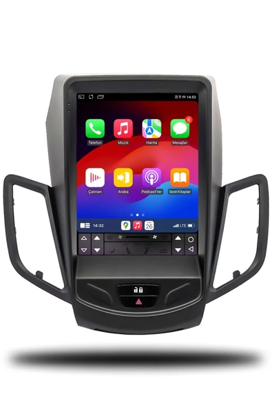 OSKODI Ford Fiesta Tesla 2009-2012 Uyumlu Android Multimedya + CarPlay + 4GB RAM + 64GB Hafıza - Resim 3