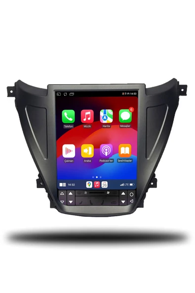 OSKODI Hyundai Elantra Tesla 2013-2015 Uyumlu Android Multimedya + CarPlay + 4GB RAM + 64GB Hafıza - Resim 3