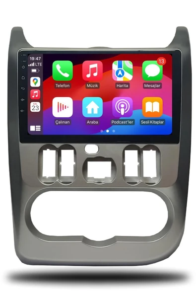 OSKODI Dacia Logan 2010-2023 Uyumlu Android Multimedya + CarPlay + 4GB RAM + 64GB Hafıza - Resim 3