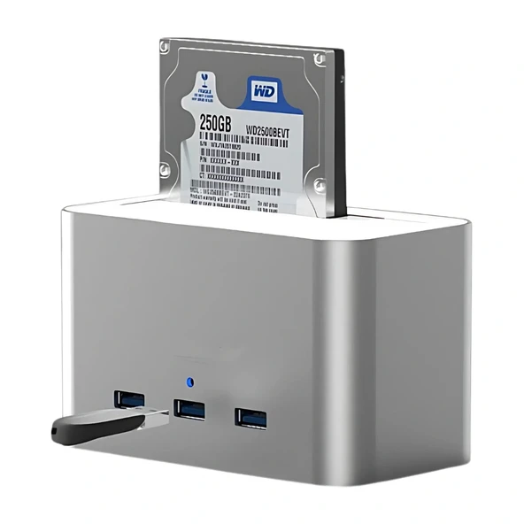 Codegen Codmax CDG-DOC-303 3 Port USB3.0+ SATA 2.5"+3.5 USB HUB Docking Harddisk Kutusu ürün görseli 1