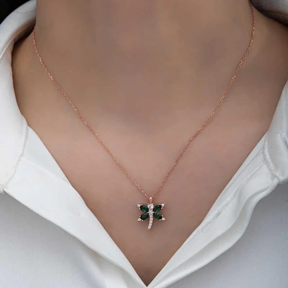 Süpertrend Gümüş Rose Yusufçuk Kadın Kolye - 5