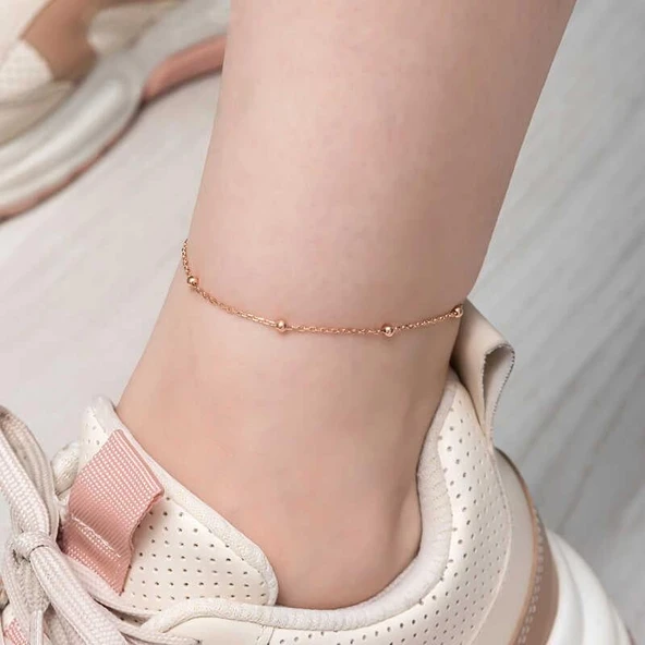 Süpertrend Gümüş Rose Top Zincir Halhal