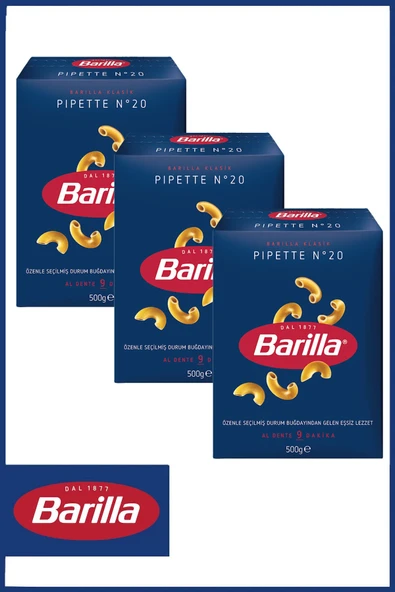 Barilla Pipette (BUKLE) Makarna 500 gr X 3 Adet - 1